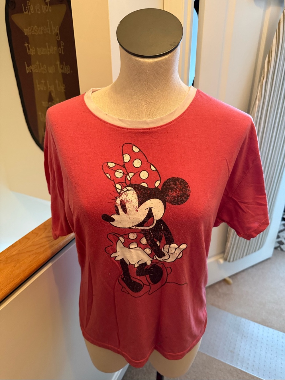 Disney Pink Minnie Mouse Short Sleeve Graphic Tee